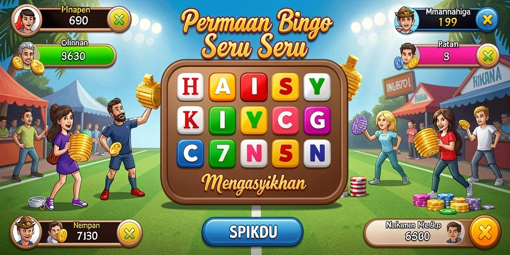 Tampilan gameplay 66D yang seru dalam permainan Bingo.