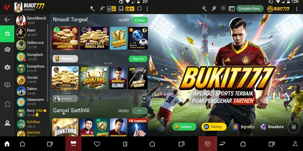 Tampilan gameplay BUKIT777 yang menarik untuk pengguna Sportsbook.