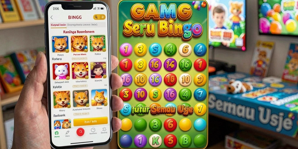 Screenshot gameplay D06 menampilkan suasana bermain Bingo yang seru.