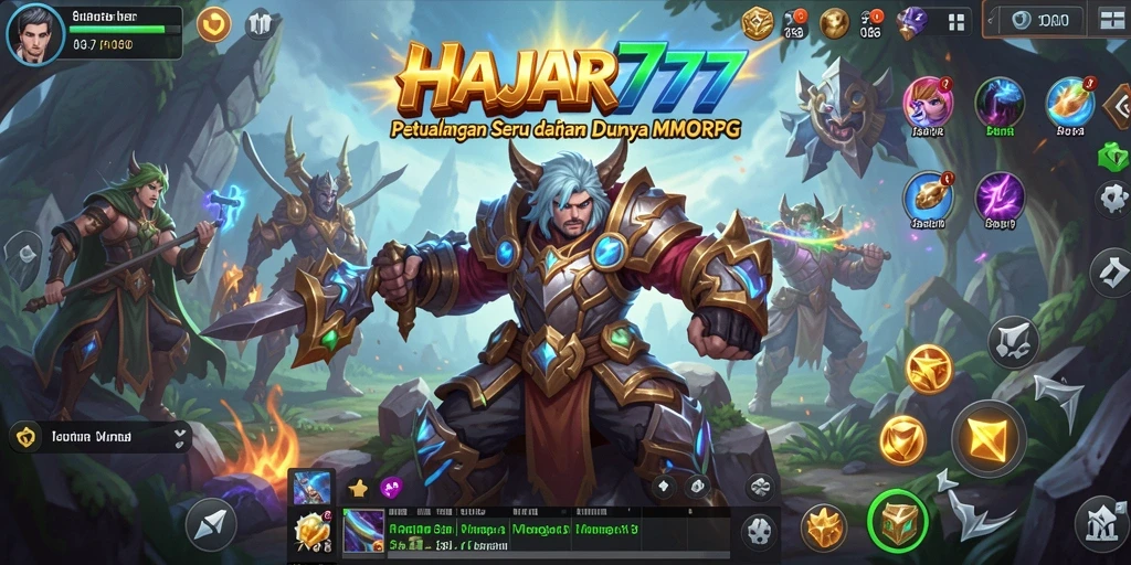 Gameplay <strong>HAJAR777</strong> yang seru dengan aksi pertempuran epik.
