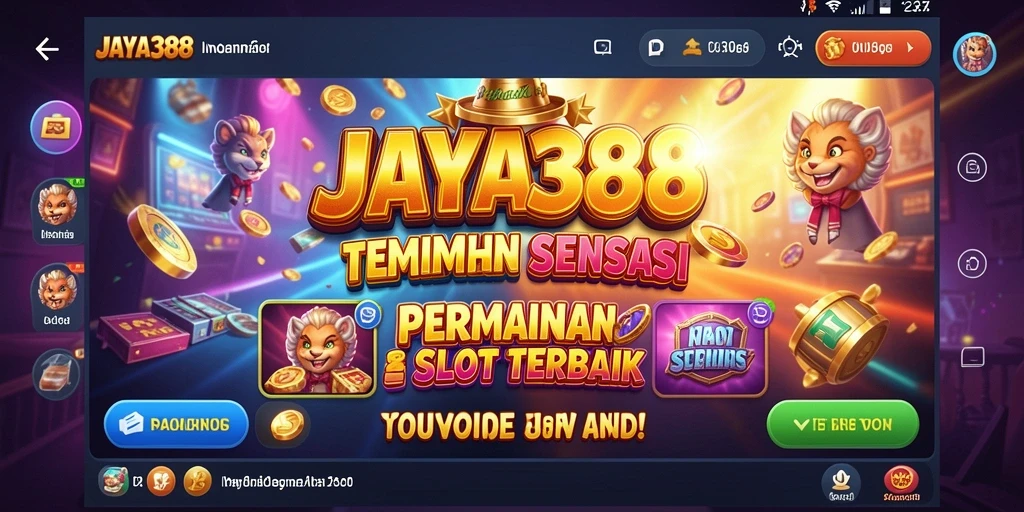 Tangkapan layar utama menunjukkan grafik memukau dari permainan Slot.
