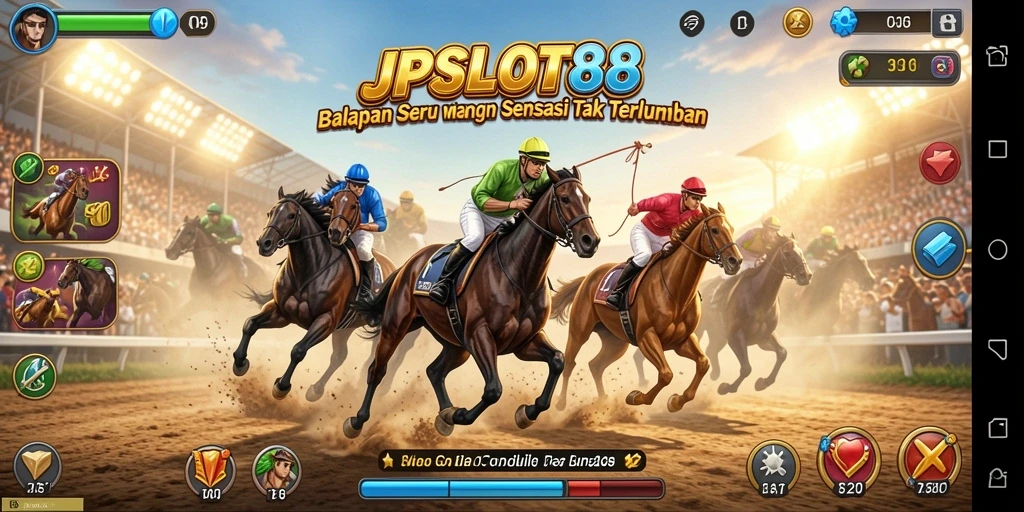Screenshot utama JPSLOT88 menunjukkan aksi balapan yang mendebarkan di berbagai trek.