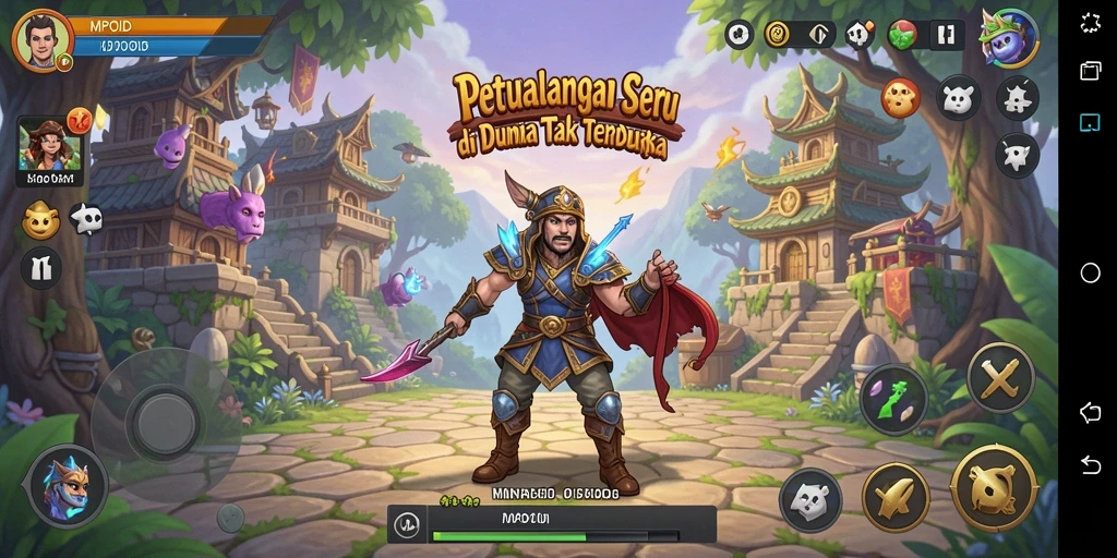 Tangkapan layar MPOID menampilkan aksi petualangan yang mendebarkan.