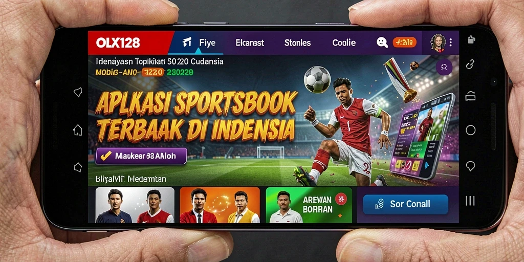 Screenshot utama OLX128 menampilkan antarmuka taruhan olahraga yang menarik.