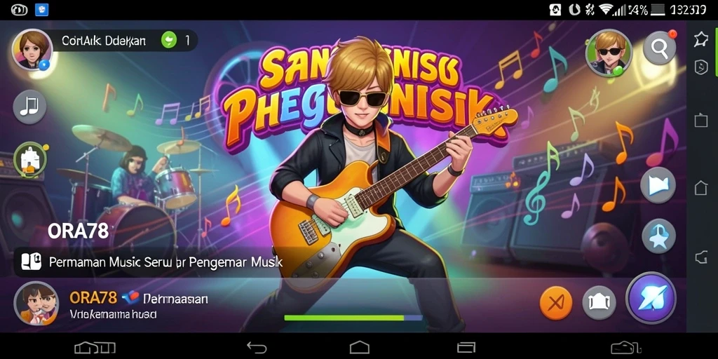 Tampilan gameplay ORA78 yang seru dan interaktif.