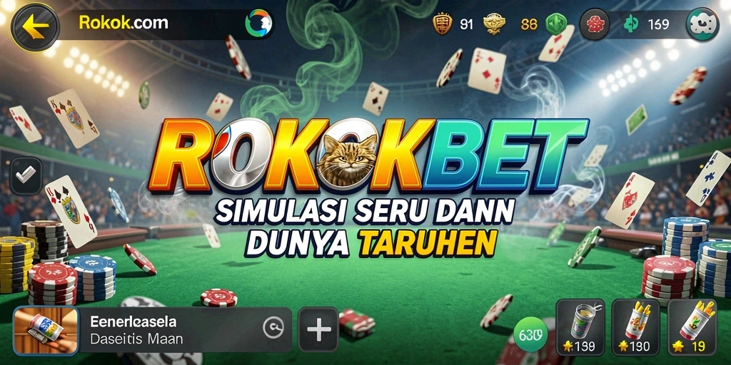 Tampilan gameplay ROKOKBET yang seru dan interaktif.